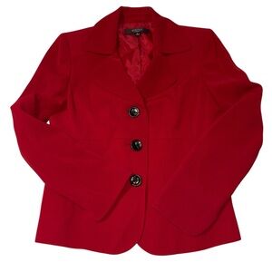 Kasper Red Women's Tailored Blazer Jacket